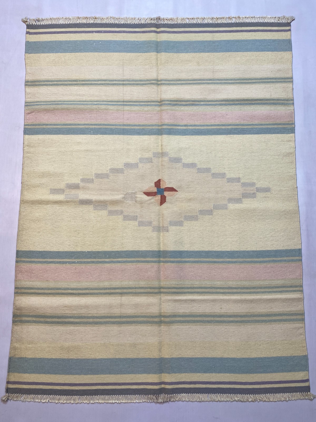 4x6 ft Handwoven Geometric Turkish Oriental Traditional Bedroom Office Kilim Rug gallery