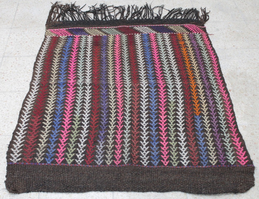 Turkish Kilim Rug 40''x50'' Hand Woven Adana Cicim Kilim 103x129cm