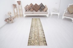 2×8 Oushak Runner Rug Turkish Runner Rug Wool Carpet Vintage Runner Rug 331