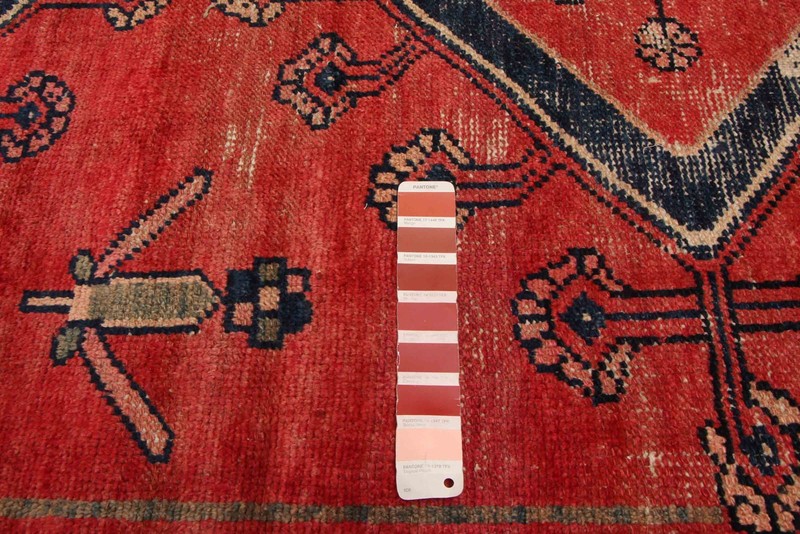 Vintage 4'1" x 6'11" Traditional Hand Knotted Vegetable Dye Wool Area Rug gallery