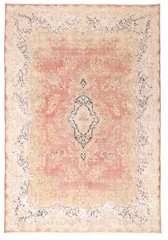 Vintage Hand-Knotted Area Rug 9’5″ x 13’9″ Traditional Oriental Wool Carpet