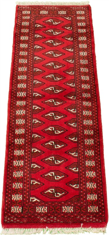 Vintage Traditional Hand-Knotted Area Rug 2'0" x 6'3" Oriental Wool Carpet gallery