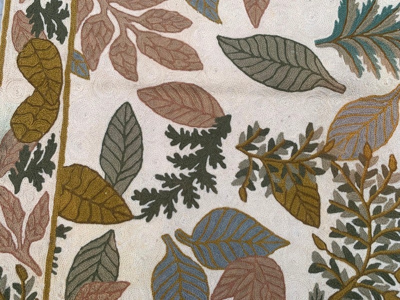 Vintage Aubusson Rug: Hand-woven Chain Stitch Carpet, Home Decor 2x4 ft gallery