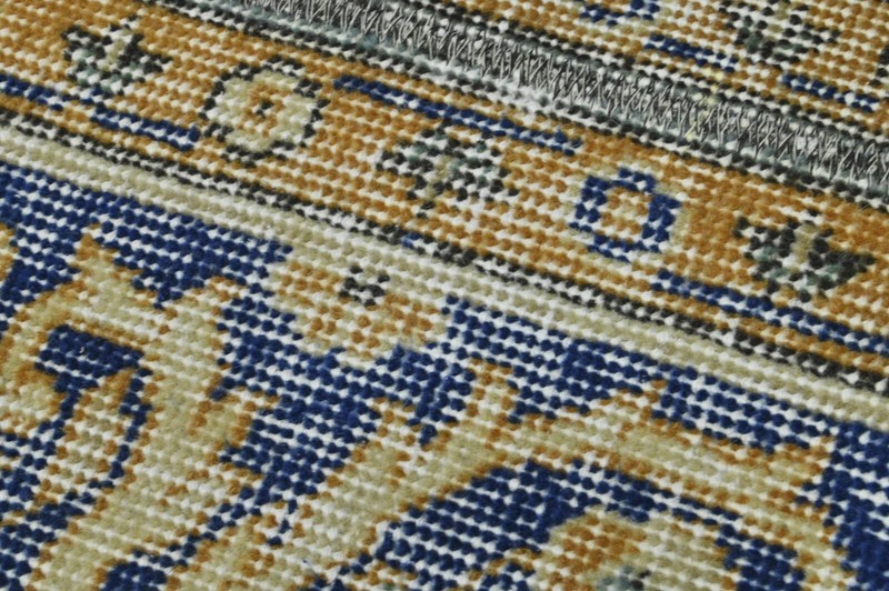 Vintage Turkish Runner Rug 2x5ft Wool Anatolian Handmade Hallway Oushak ORANGE gallery