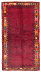 Vintage Hand-Knotted Area Rug 3’5″ x 6’6″ Traditional Oriental Wool Carpet