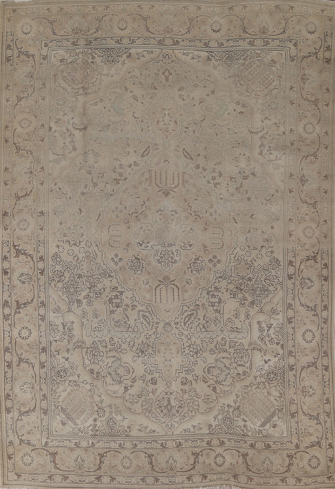 Vintage Traditional Handmade Area Rug 7x10 Medallion Living Room Wool Carpet gallery