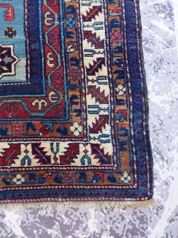 1850S Very Old Antique Kuba Rug Kazak shirvan Geometric Rug V Rare Finely Rug gallery