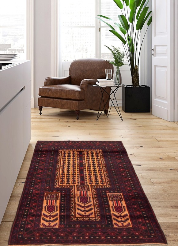 Traditional Vintage Hand-Knotted Area Rug 2'11" x 4'8" Oriental Wool Carpet gallery