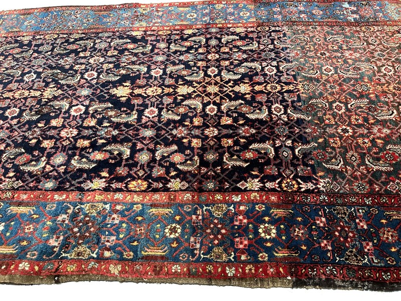 4x8 Antique Traditional Handmade Rug Iron Quality Heavy Wool 127x 239cm c.1900 gallery