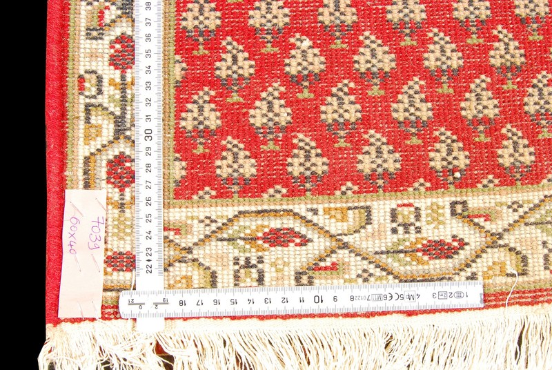 Original Authentic Hand Made Carpet India Varanassi 60x40 CM gallery