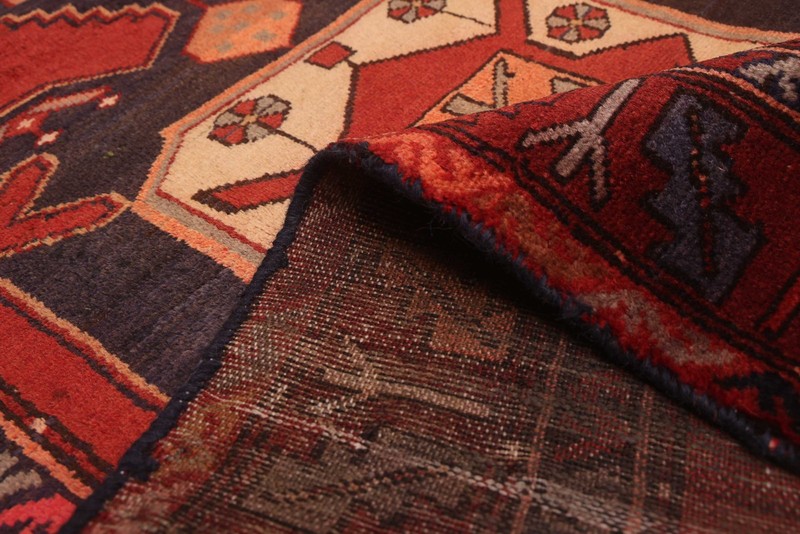 3'6" x 9'8" Vintage Hand-knotted Runner Rug Traditional Oriental Wool Carpet gallery