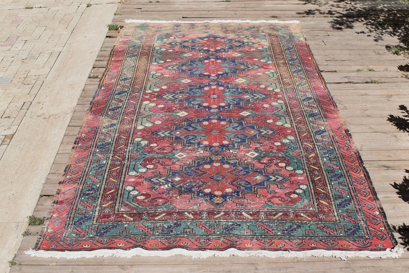Caucasian Rug 62''x108'' Hand Woven 5x9 Antique Vintage Sumak Kilim 160x277cm gallery