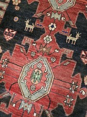 4.3 x 7.8 ANTIQUE FINE HERIZ RUG KULA VINTAGE SERAPI KAZAK USHAK CAUCASIAN KULA