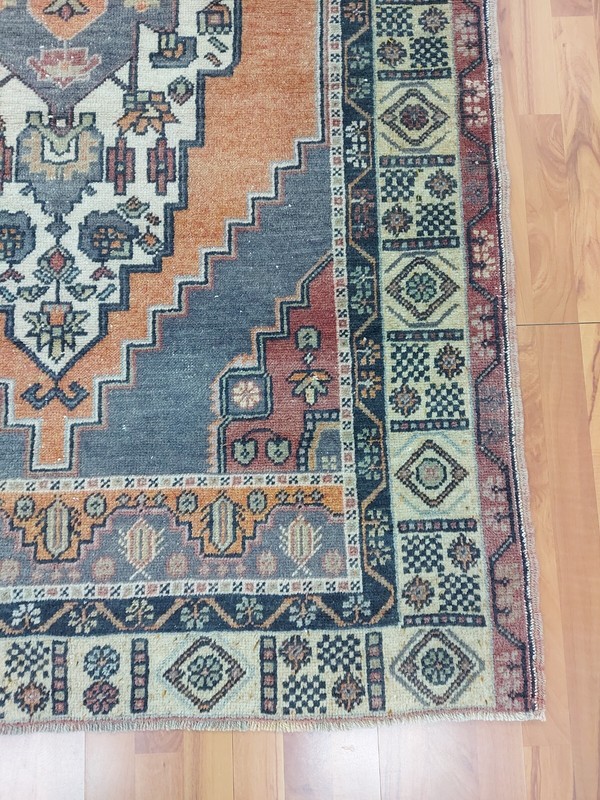 4.26x6.95 ft Anatolian Handmade Carpet Rug, Wool Kitchen Rug, Nature Bedroom Rug gallery