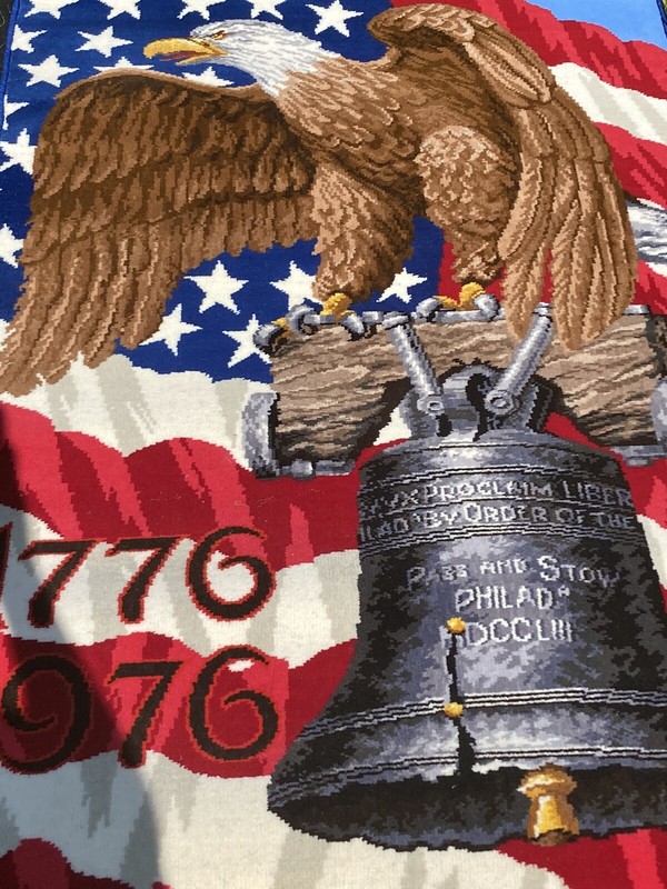 Vintage "The American Legend" by Alexander Smith Carpet. Bright and Vibrant gallery
