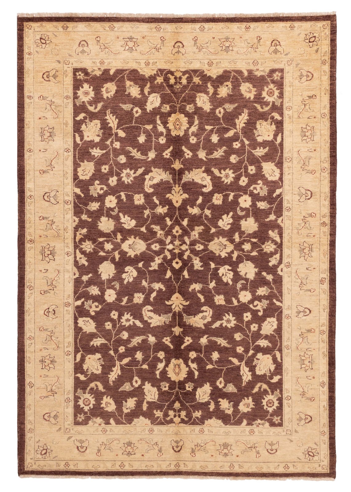 Vintage 6'2" x 8'8" Traditional Hand Knotted Vegetable Dye Wool Area Rug gallery