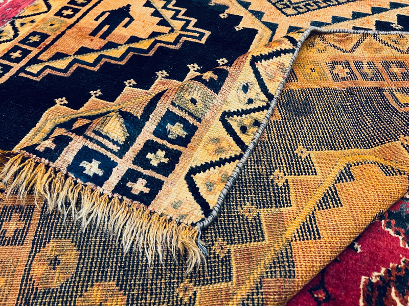 4 X 7 FT COLLECTORS’ ITEM Antique Shirvan Natural Vegetable Dye Caucasian Rug gallery