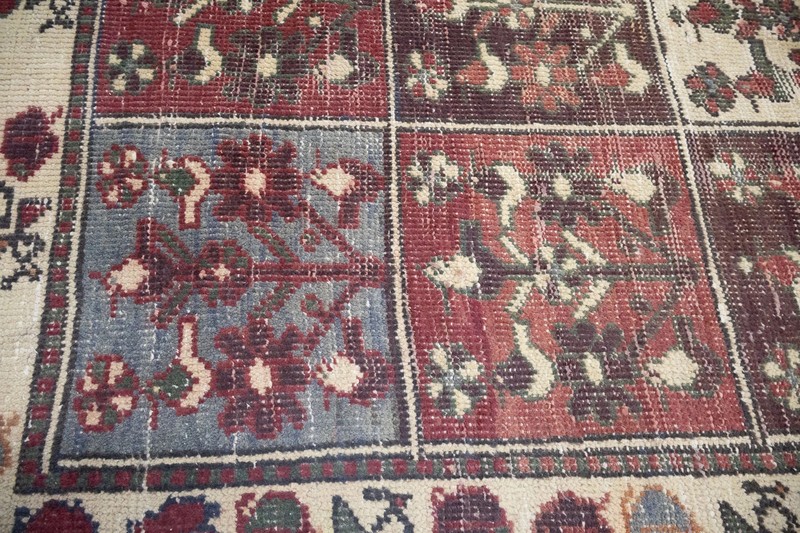 Semi-Antique Distressed Tribal Geometric Oriental Rug Living Room Carpet 5x10 Ft gallery