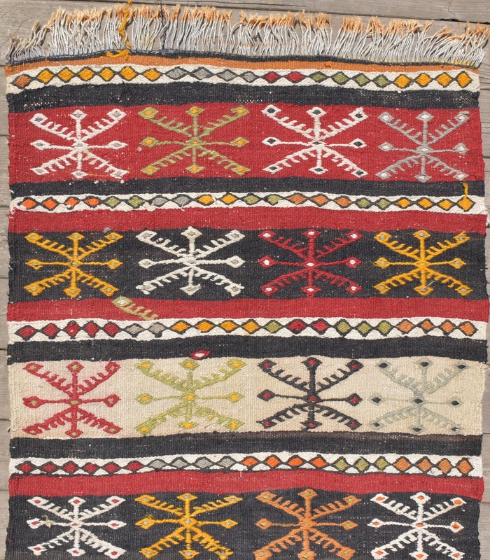 Turkish Rug 24''x80'' Oriental Runner Kilim Corridor Cicim Hallway 2x6 Size gallery