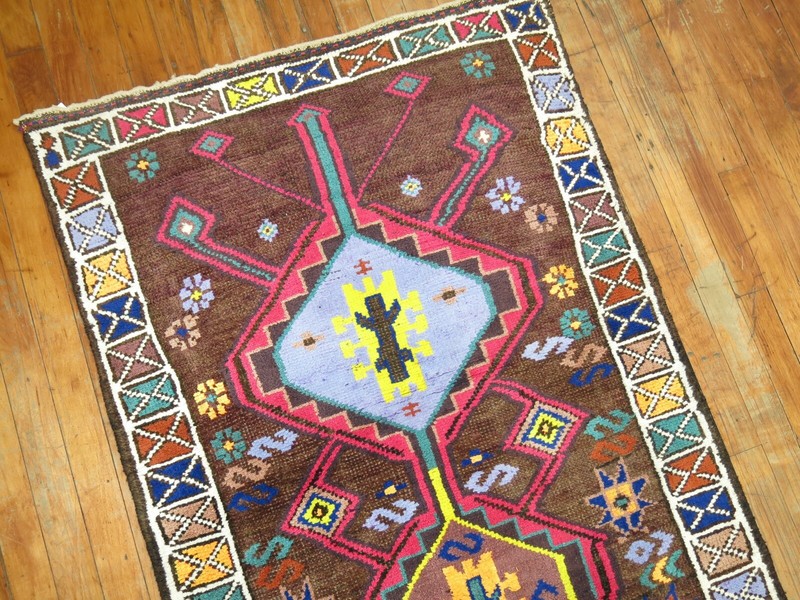 Vintage Turkish Oushak Ushak Anatolian Rug Runner Size 2'9''x15'3'' gallery
