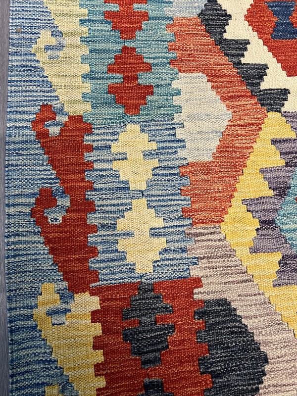 Vintage Kilim Traditional Hand Made Oriental Wool Kilim 4ftx3ft 114cmx85cm gallery