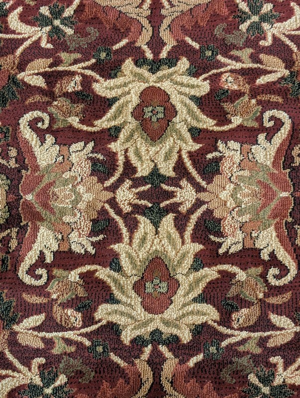 Turkish Rug 5x7, Oriental Power Loomed Carpet, Burgundy Green Beige, Traditional gallery