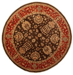 Vintage Hand-Knotted Area Rug 7’10” x 7’11” Traditional Oriental Wool Carpet