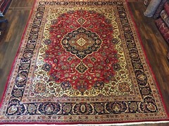 S.Antique Genuine Hand Knotted Vintage Classic Area Rug Carpet 9’6”x12’8”,#196