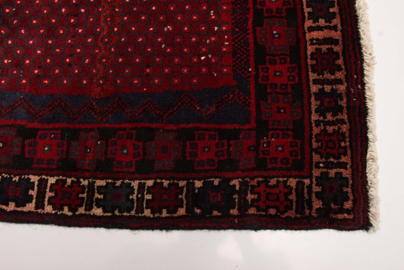 Vintage 4'11" x 7'3" Traditional Hand Knotted Vegetable Dye Wool Area Rug gallery