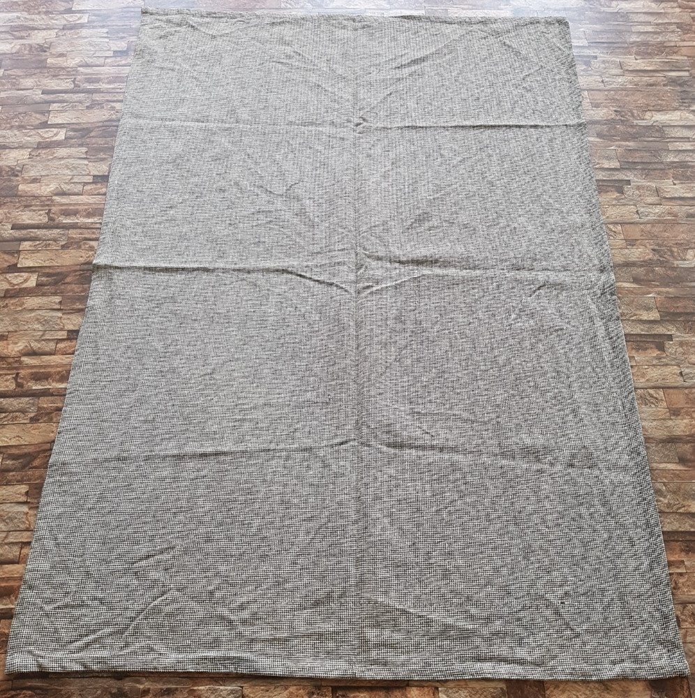 Vintage Handmade Scotland Plain Weave Traditional Wool Kilim Rug 223x154 cm