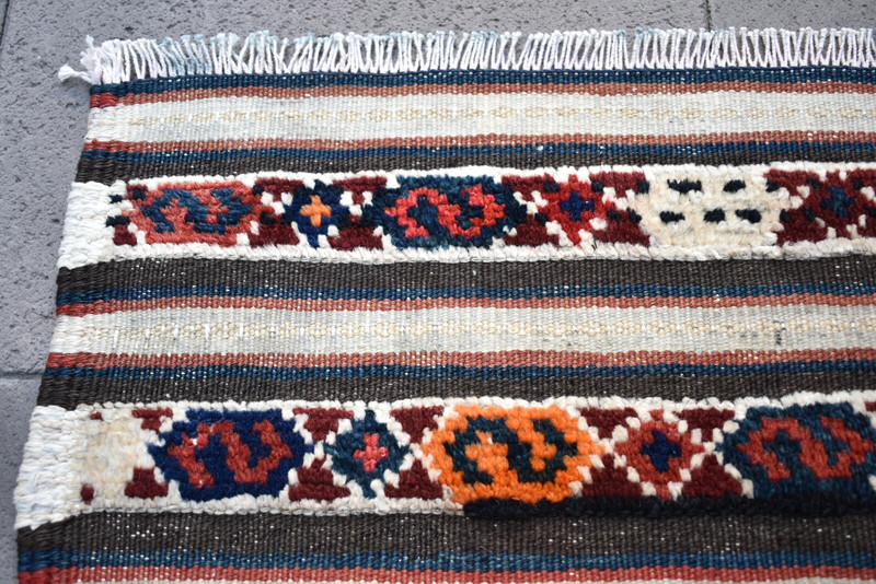 Antique Tribal Bag Face Rug 20'' x 17'' Rare Colletor's Item Wall Hangings Rug gallery