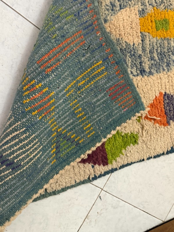 Moroccan Runner Rug Berber Tribal Hallway Carpet 9'8"x2'3" gallery