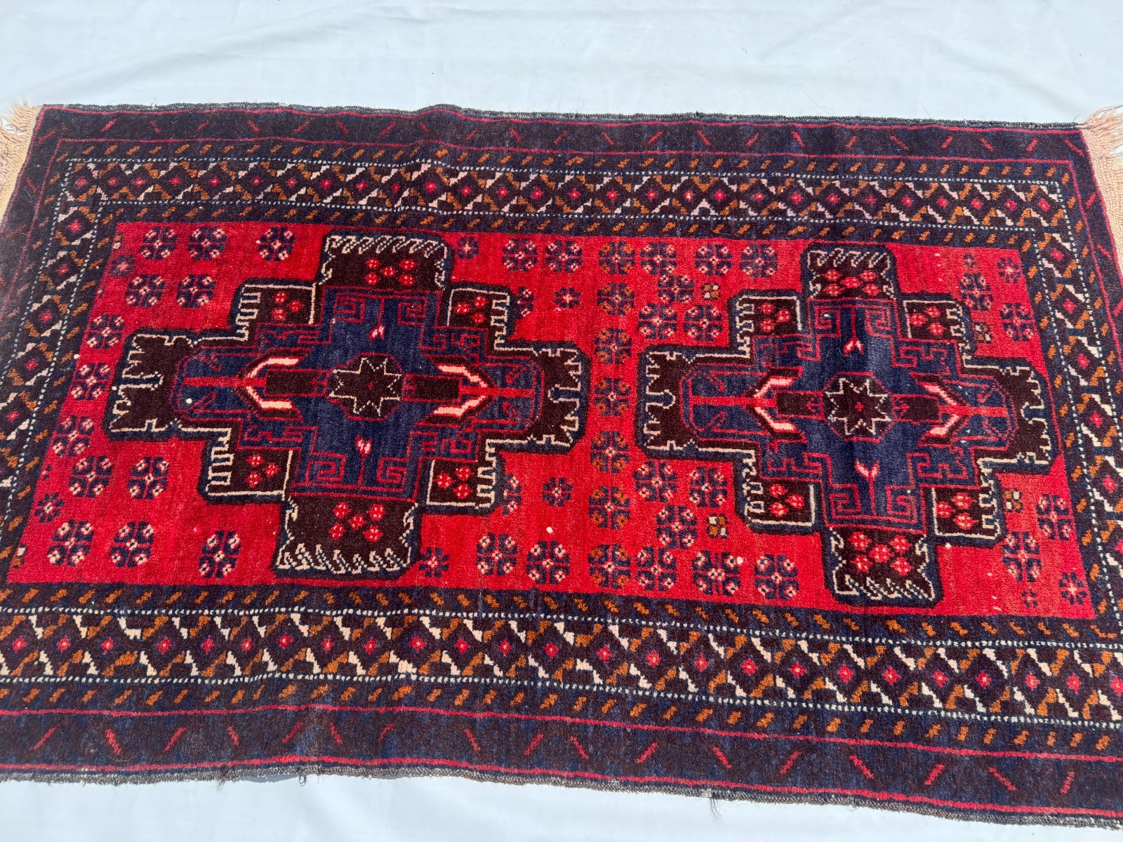 3x4 Afghan Hand Knotted Tribal Baluchi Area Rug Geometric Oriental Wool Carpet gallery