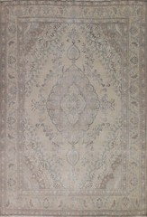 Distressed Traditional Vintage Muted Living Room Rug 10×12 Hanmdade Wool Carpet