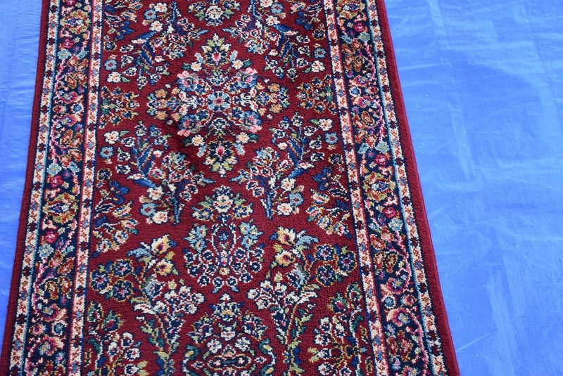 Karastan Runner 785 Red Sarouk 2.6x12.2 Special Order no Fringes Very Nice #YR gallery