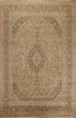 Floral Traditional Vintage Area Rug Hand-knotted 9×12 Wool Living Room Carpet