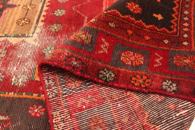 4'2" x 9'10" Vintage Hand-knotted Runner Rug Traditional Oriental Wool Carpet gallery