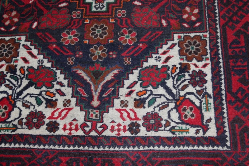Afghan Belutch Baluchi Rug Carpet Red Tribal Designs 78" X 42" gallery
