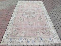 Area Rugs, Modern Rug, Turkish Carpet, Vintage Rug, Handmade Wool Rug 63″X111″