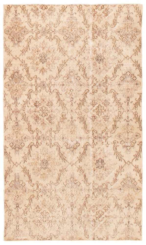 Traditional Vintage Hand-Knotted Area Rug 3'9" x 6'6" Oriental Wool Carpet