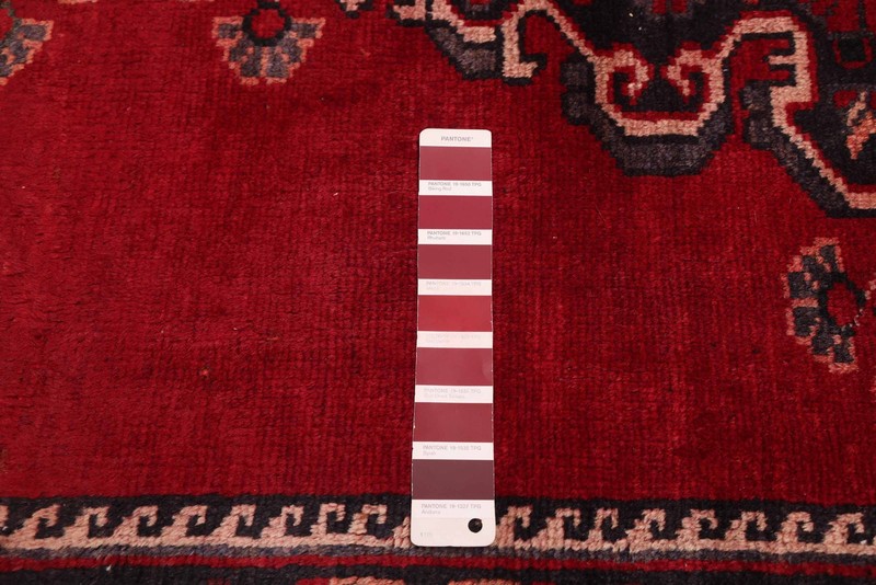 3'6" x 9'10" Vintage Hand-knotted Runner Rug Traditional Oriental Wool Carpet gallery