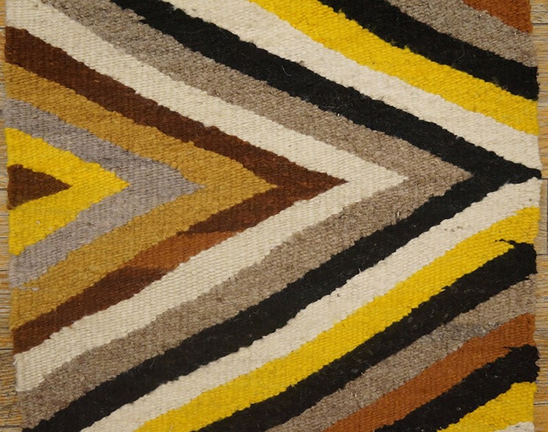 1'x2' Small Square Tribal Antique Geometric Native American Navajo Flatweave Rug gallery