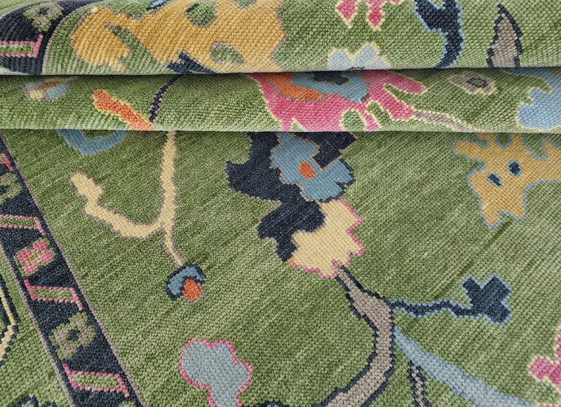 Green Oushak Rugs 5x8 6x9 7x10 8x11 9x12 10x14 12x15 Hand Knotted Oriental Rugs gallery