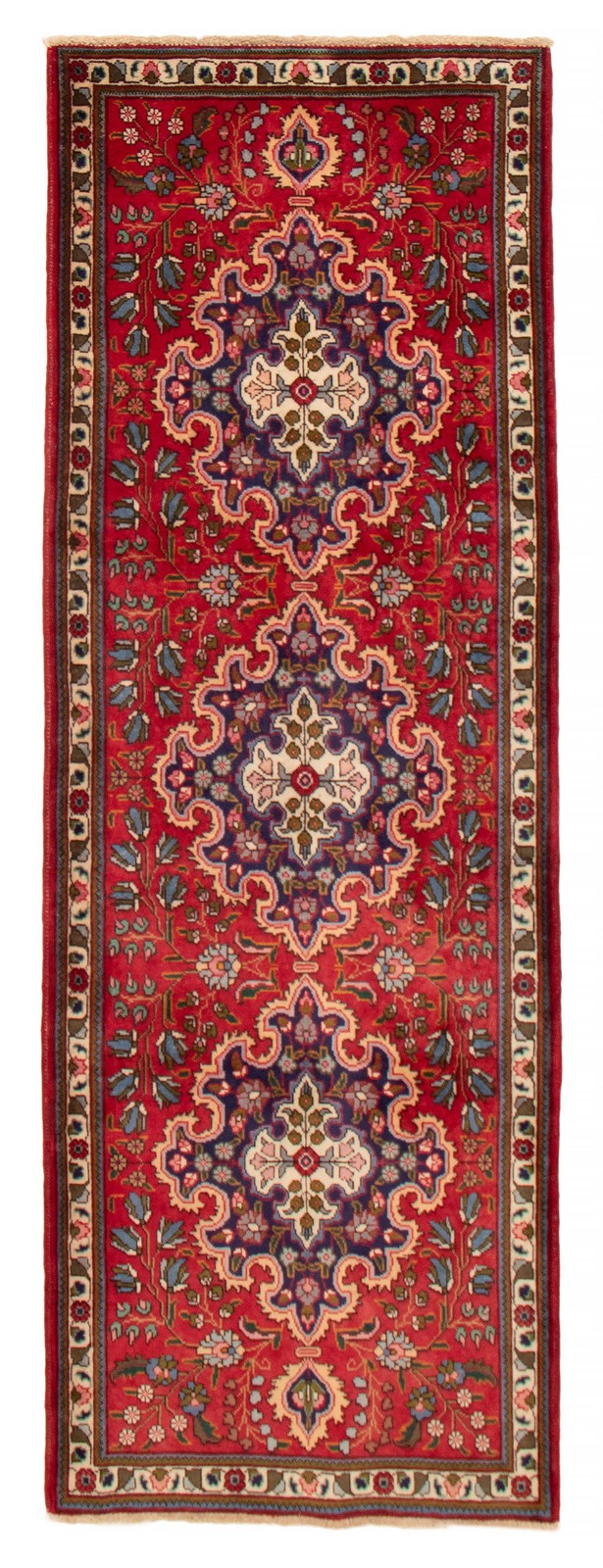 3'4" x 9'8" Vintage Hand-knotted Runner Rug Traditional Oriental Wool Carpet gallery
