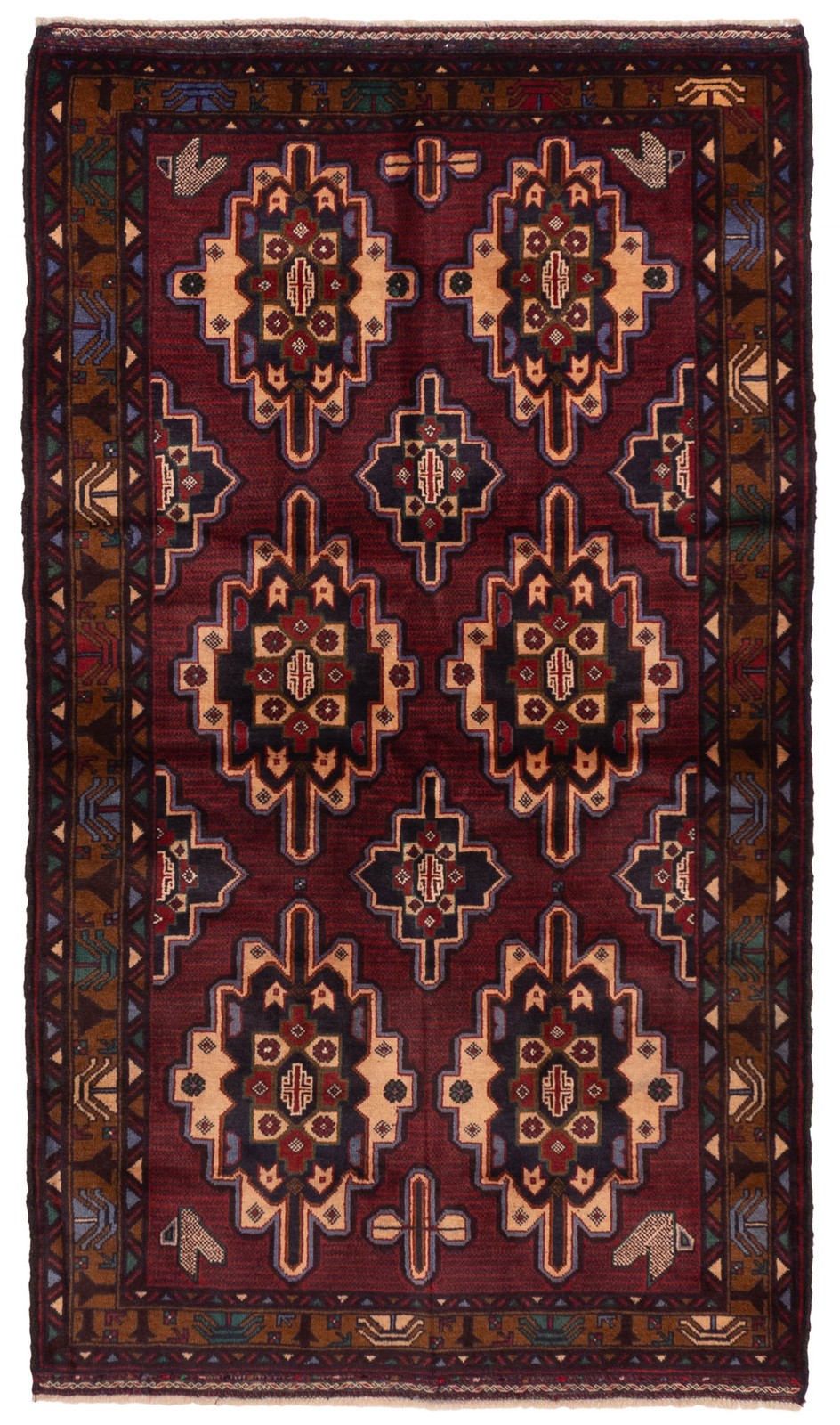 Vintage Traditional Hand-Knotted Area Rug 3'6" x 6'4" Oriental Wool Carpet gallery
