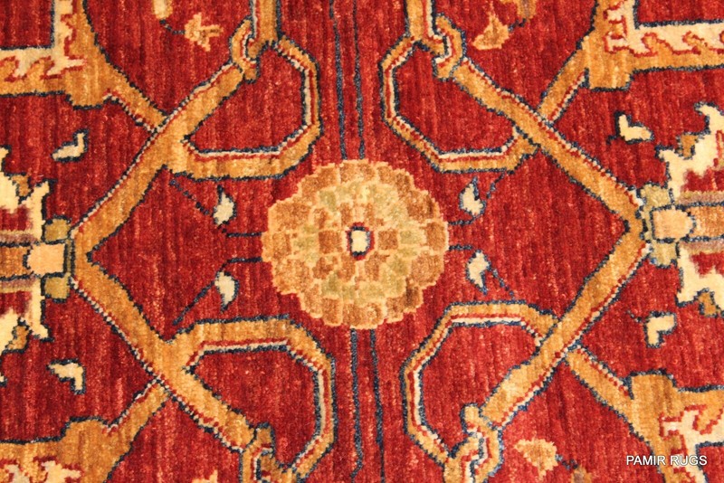 Fine Quality Handmade RUG 5'X7' SERAPI design Rust, gold orange Color Authentic gallery