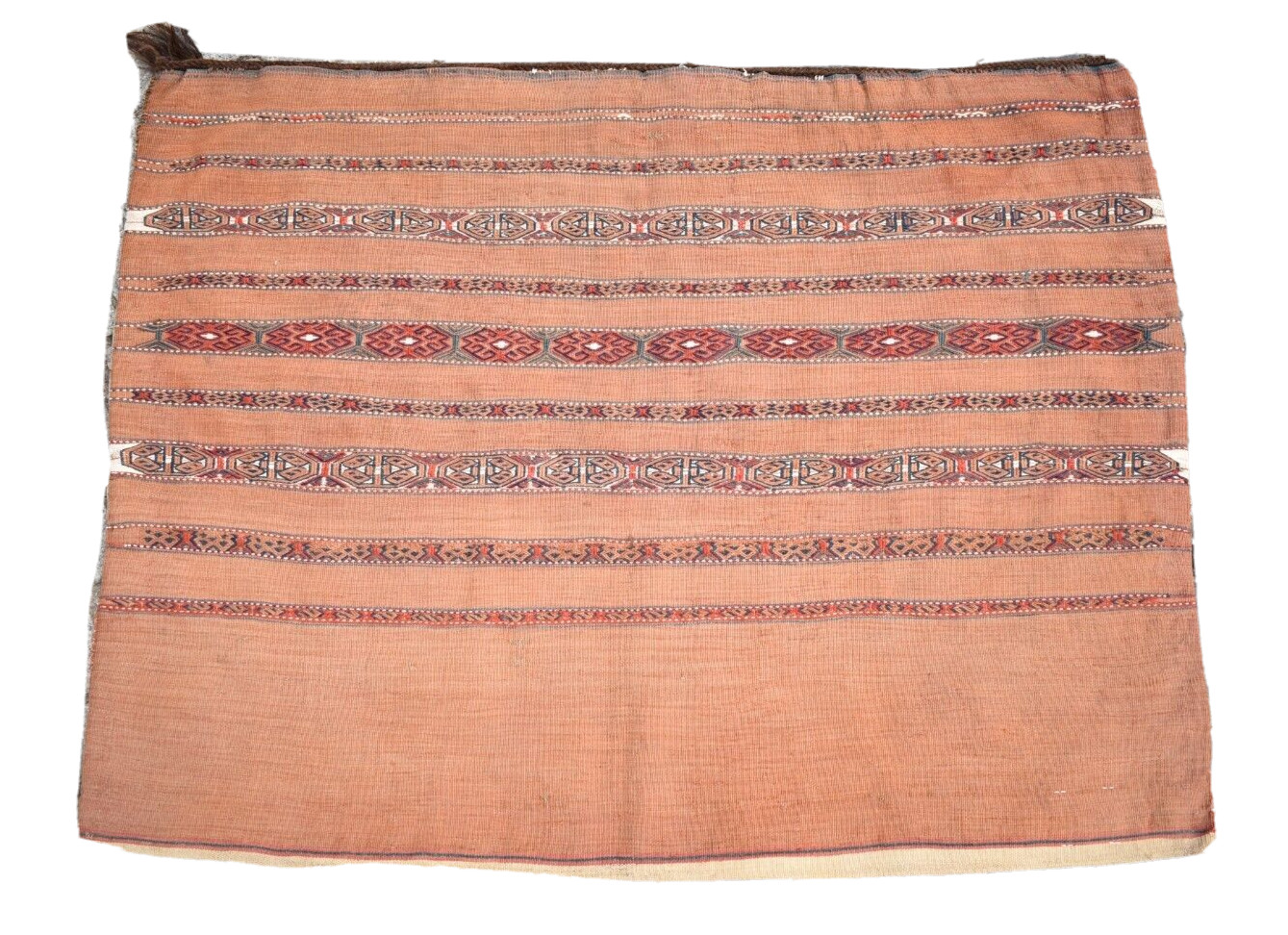 Stunning! Antique Rare Turkoman Yomud Camel Chuval Collector's Item Mafrash Rug gallery