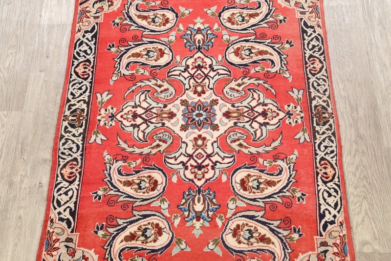 Paisley Pattern Traditional Accent Rug 3x5 ft Hand-knotted Wool Foyer Carpet gallery