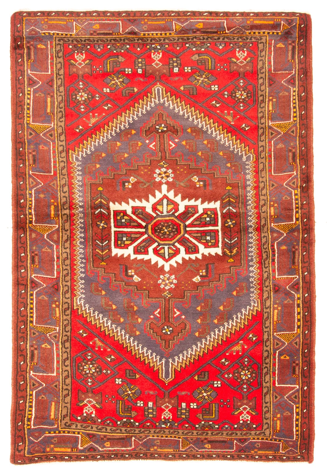 Traditional Vintage Hand-Knotted Area Rug 4'3" x 6'4" Oriental Wool Carpet gallery