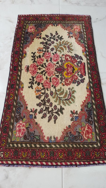 Antique Prayer Rug Caucasıan Royals Rug 2x3 P ersian Rug Oryantal Rug Hand RUG gallery